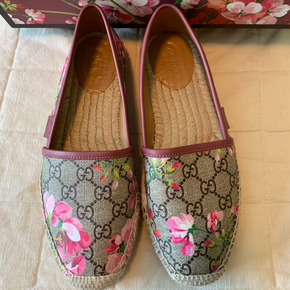 Gucci GG Blooms Supreme Espadrille 37